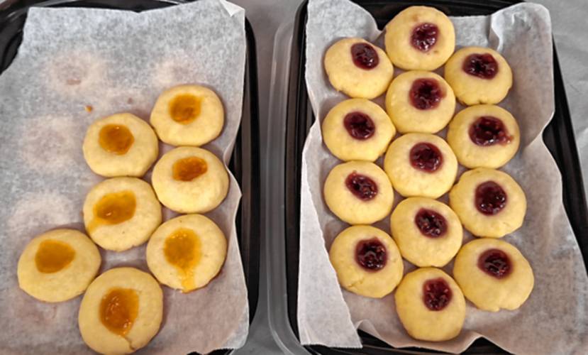 Rhys McGovern’s recipe for Nana’s Thumbprint Cookies had to be re-created, as the original only listed the ingredients. 