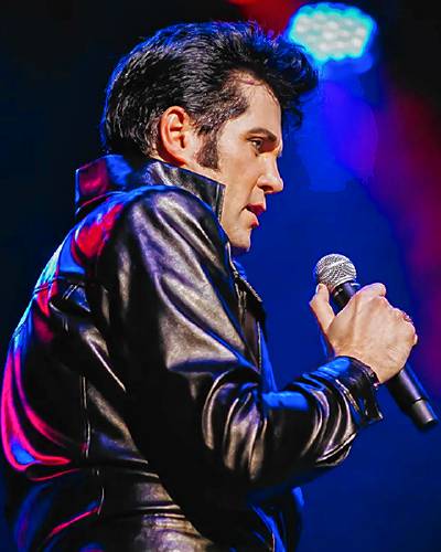 Travis Ledoyt is one of the world’s top Elvis Presley tribute artists. He returns to his hometown of Greenfield to celebrate the 25th anniversary of performing as Elvis with a show called “The Elvis In Me,” Saturday, May 25, at 7 p.m., in the Greenfield High School auditorium.