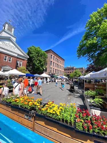 The Greenfield Farmers Market, located next to and on the Town Common recently kicked off its 50th season.