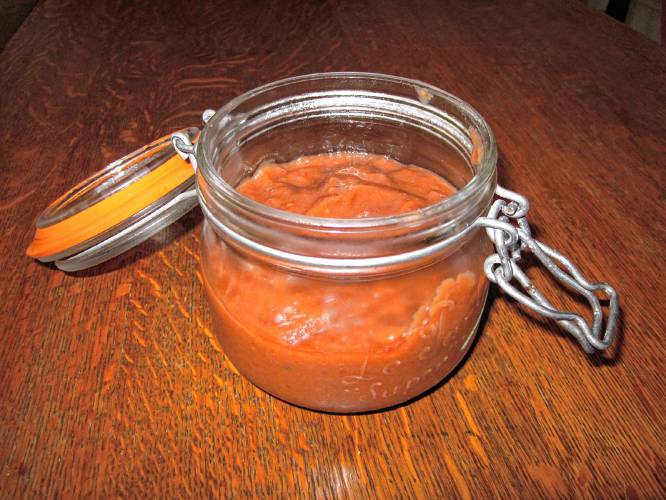 Making Rhubarb Catch Up sauce is an easy way to preserve rhubarb for weeks, thus catching me up with my crop.