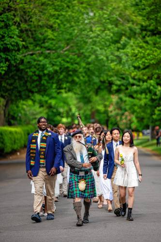 Deerfield Academy held its commencement ceremony on Sunday morning.