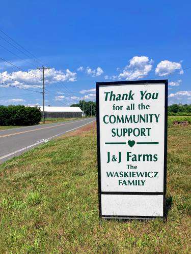 Gratitude runs both ways between the Waskiewicz family of J & J Farms and their community.