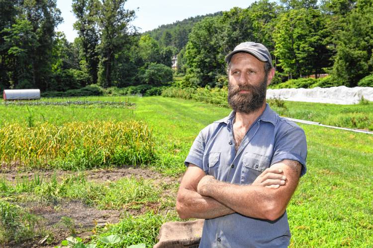 David Fisher of Natural Roots farm in Conway says he’s “grateful to be having a good-looking season” after devastating floods in 2023. “This is what we’re used to and it’s nice to touch back into that rhythm.”