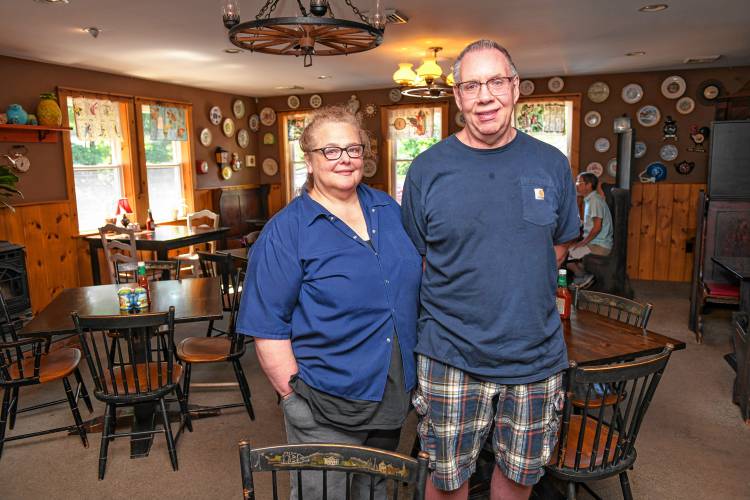 Carolann Zaccara and her husband Jon Miller opened the Wagon Wheel Restaurant in Gill 20 years ago.