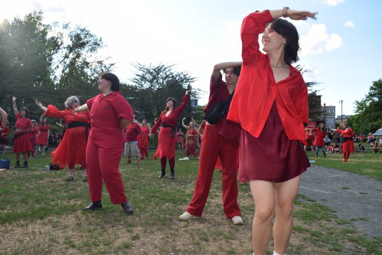 Dancers at a previous The Most Wuthering Heights Day Ever. The event returns this Saturday, July 27.