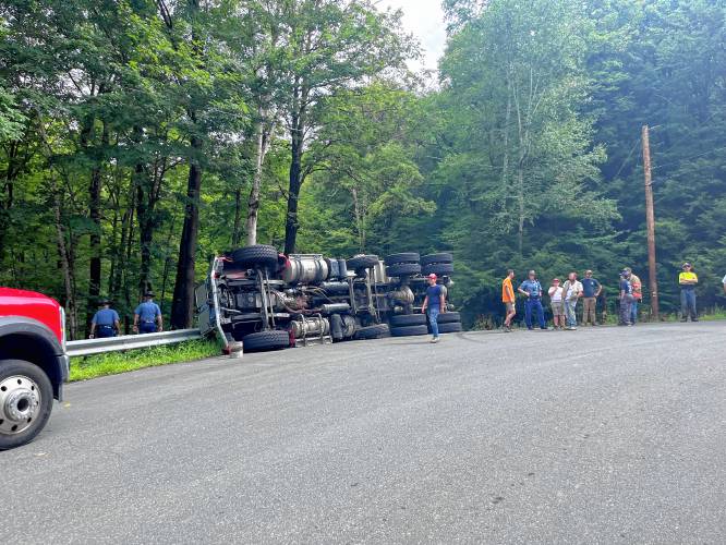 The Hawley Fire Department responded to a rollover crash on East Hawley Road on Wednesday morning.