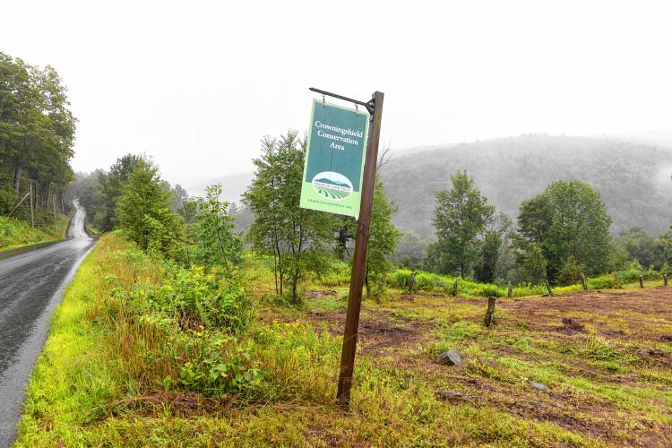 The Crowningshield Conservation Area on West Branch Road in Heath. Using part of a $49,532 grant, the Franklin Land Trust will install a kiosk at the conservation area educating people about stream ecology and geomorphology.