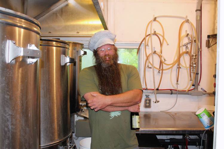 Stoneman Brewery owner Justin Korby says his business is “in the strongest position” it has ever been in, thanks to a $20,000 grant and matching community donations that will allow him to expand production at 20 Stetson Brothers Road in Colrain.