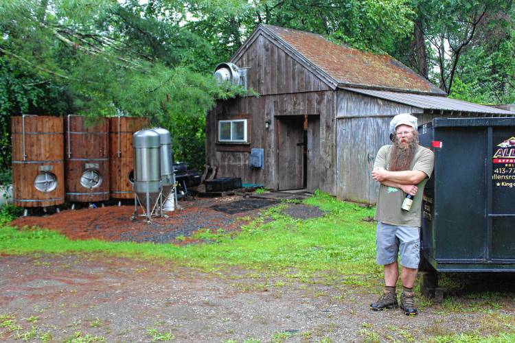 Stoneman Brewery owner Justin Korby says his business is “in the strongest position” it has ever been in, thanks to a $20,000 grant and matching community donations that will allow him to expand production at 20 Stetson Brothers Road in Colrain.