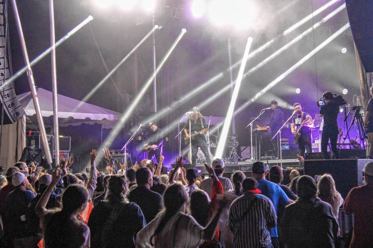 Crowder performs at SoulFest’s first day at the Franklin County Fairgrounds in Greenfield on Thursday.