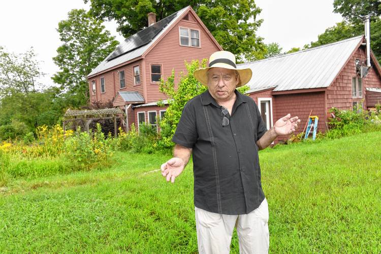 “Far Out: Life On & After the Commune” director and co-producer Charles Light at the location of the Packer Corners commune just over the Leyden line in Guilford, Vermont.