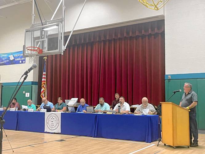 All 12 articles presented at the Erving special Town Meeting were approved by voters Wednesday night.