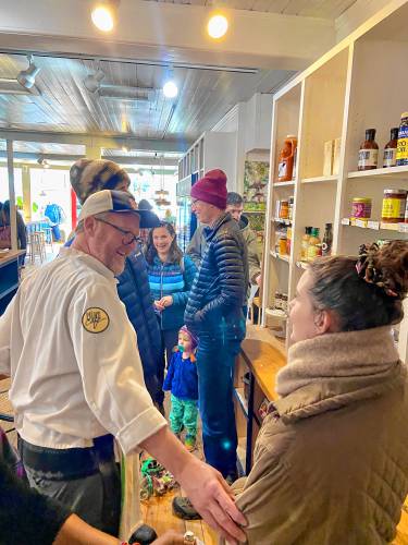 Although owners Wesley and Levi Janssen closed Wells Provisions after Columbus Day weekend last October, the Charlemont business continues to hold pop-up events, such as this one in February.