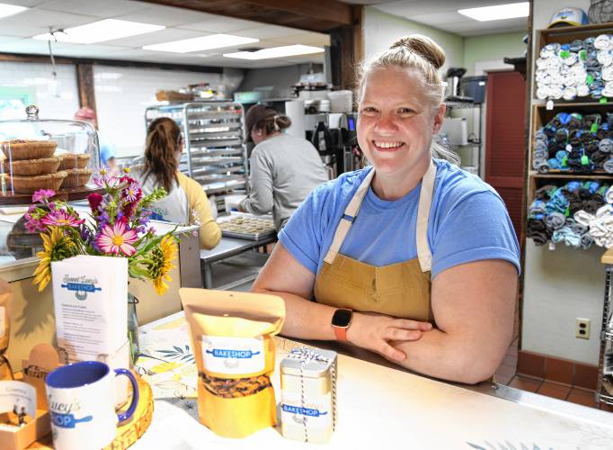 “Cooking has to be approachable,” says Lucy Damkoehler of Sweet Lucy’s Bakeshop in Bernardston. She tries to teach her students simple, tasty, replicable ways to produce excellent baked goods.