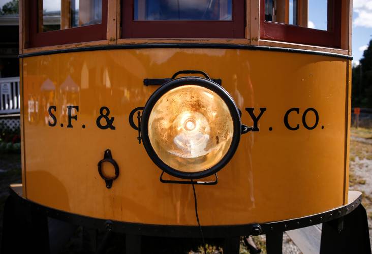 Trolley No. 10 offers rides to passengers during the 2018 Trolleyfest at the Shelburne Falls Trolley Museum. The event returns on Saturday, Sept. 28.