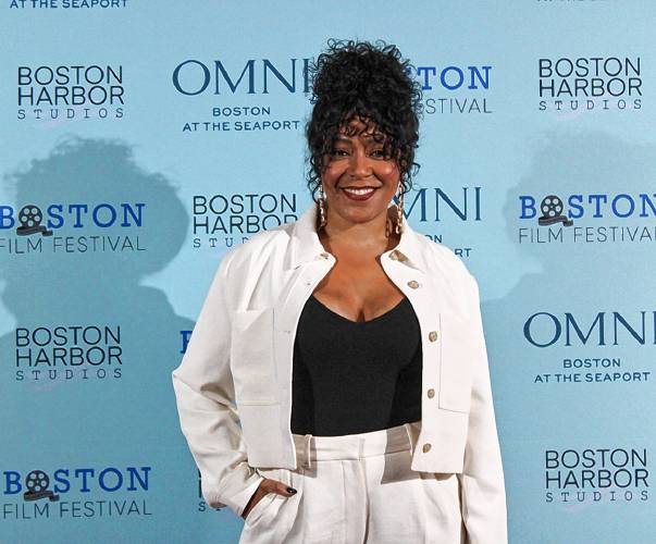 Lilli Cooper pictured on the red carpet ahead of the premier of the film “Sheepdog” at the 40th Annual Boston Film Festival. Cooper plays Alice St. Germain.