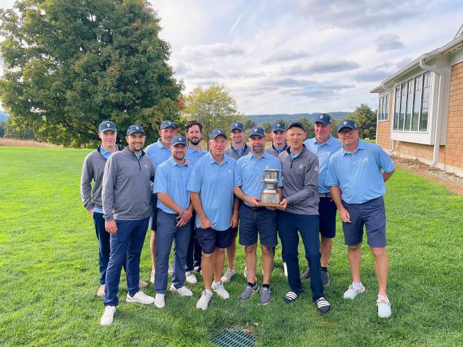 The Country Club of Greenfield squad after winning the 25th annual Franklin Cup over Crumpin-Fox Club at CCG on Sunday.