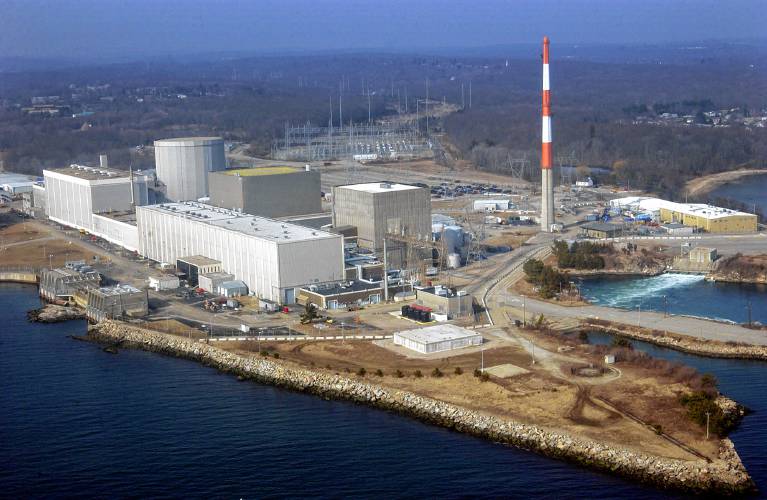 This March 18, 2003 file photo shows the Millstone Nuclear Power Station in Waterford, Conn.