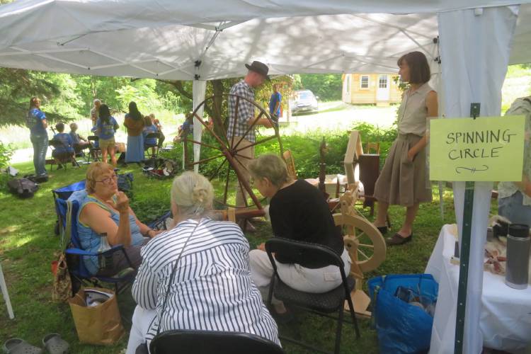 A spinning circle, pictured at a previous Barnfest in Shelburne. The annual event will be held Saturday, Oct. 5, at 1 p.m.