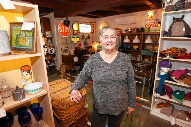 Owner Dale Whitney of Whitney Hill Antiques in Deerfield. 