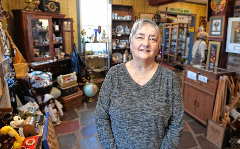 Owner Dale Whitney of Whitney Hill Antiques in Deerfield. 