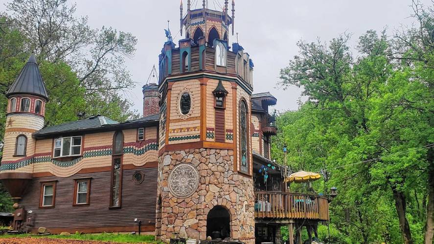 The “castle” that Montague resident Brian McCue built starting in 1994 at 240 Greenfield Road will host the 28th annual Wizard Costume Ball on  Saturday starting at 7 p.m. 