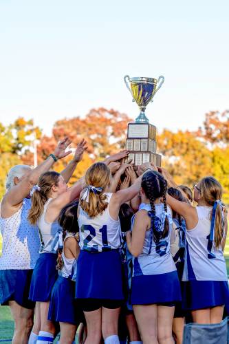 The Frontier youth field hockey team won the Valley Cup tournament title on Saturday in Holyoke.