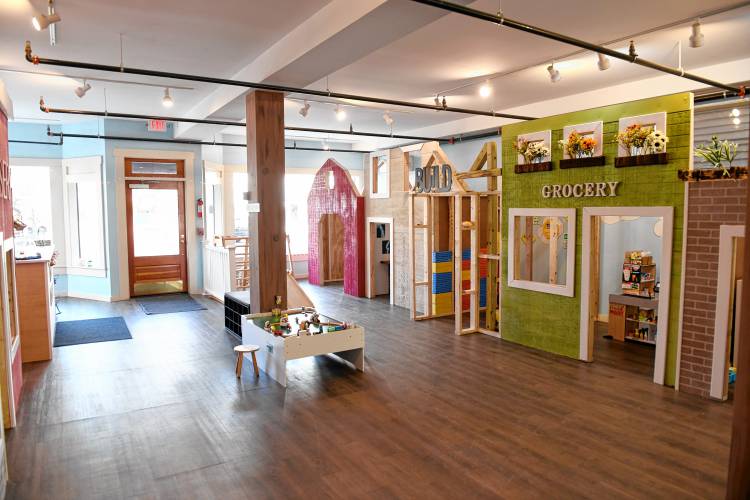 Several different playscapes at Chaos Corner, an indoor toddler playground, at 26 East Main St. in Millers Falls.