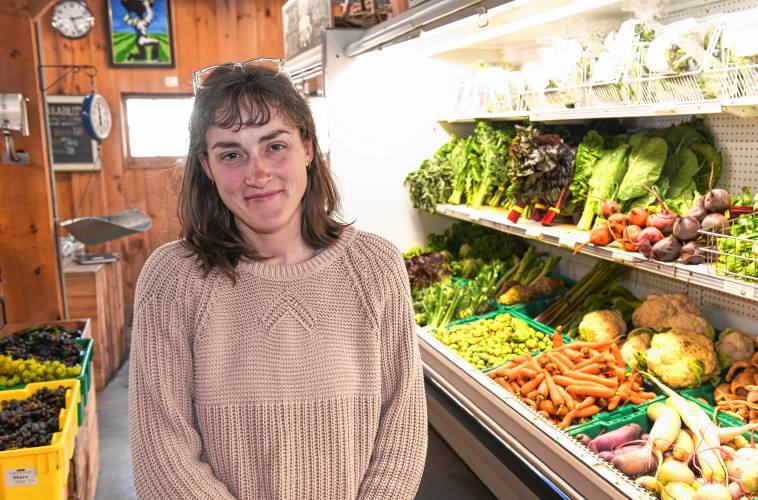 Atlas Farm Store owner and manager Kelly Hickey, pictured in the Deerfield store.