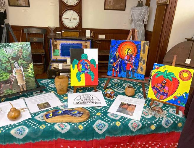 These paintings and maps will be on display at the Shelburne Historical Society's Indigenous Peoples’ Recognition Day celebration.