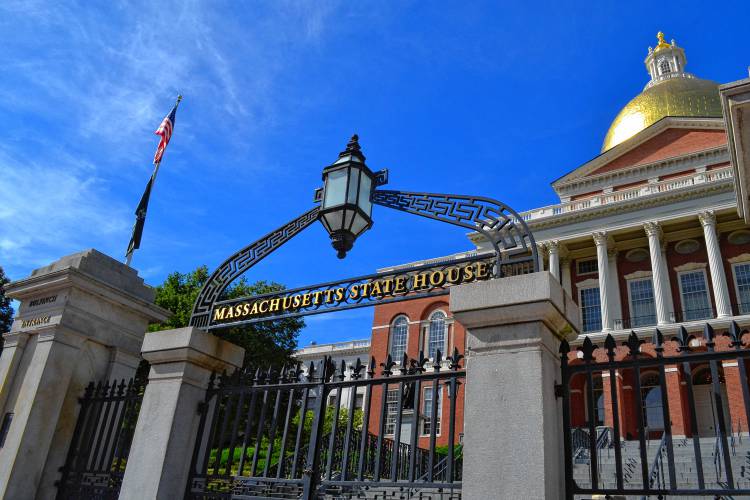 The Massachusetts State House in Boston.