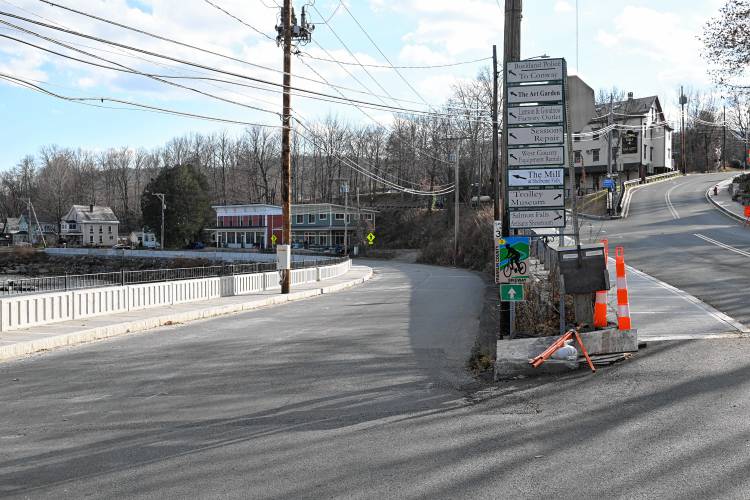 Repairs to the retaining wall and sidewalk have been completed on Conway Street in Shelburne Falls.