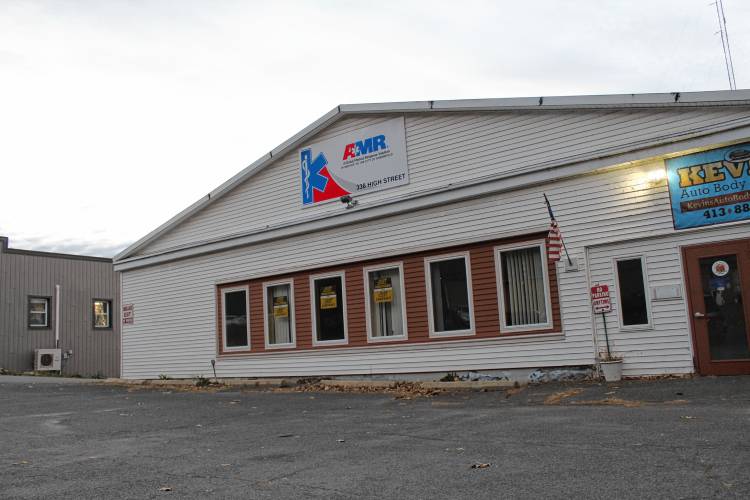 American Medical Response (AMR) of Springfield and Greenfield may go on strike this Sunday after union leaders say attempts to negotiate for retroactive pay and to secure a contract clause allowing first responders the right to refuse to cross a picket line have been unsuccessful. Pictured is AMR’s location on High Street in Greenfield.