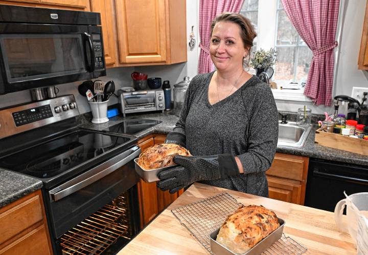 Kristin Geyster, of Orange, runs The Sourdog, a cottage bakery, out of her home.