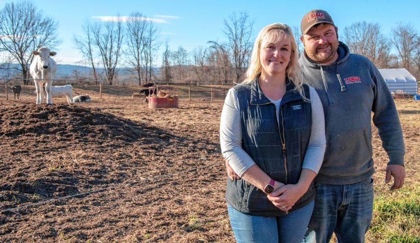 Kelly and Tim Kicza own and operate Hillside Farm in South Deerfield.