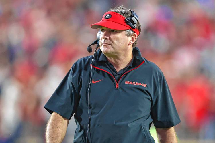 Georgia head coach Kirby Smart is seen during the second half against Mississippi earlier this month in Oxford, Miss. 