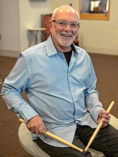 Thom Hannum is now the second UMass Amherst professor to be inducted into the Percussive Arts Society Hall of Fame; the other is the late bandleader, composer, drummer, and activist Max Roach, who taught at UMass for decades and helped found its “Jazz in July” program.