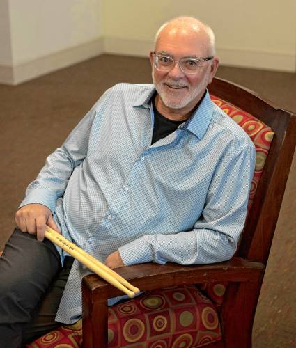 Thom Hannum is now the second UMass Amherst professor to be inducted into the Percussive Arts Society Hall of Fame; the other is the late bandleader, composer, drummer, and activist Max Roach, who taught at UMass for decades and helped found its “Jazz in July” program.