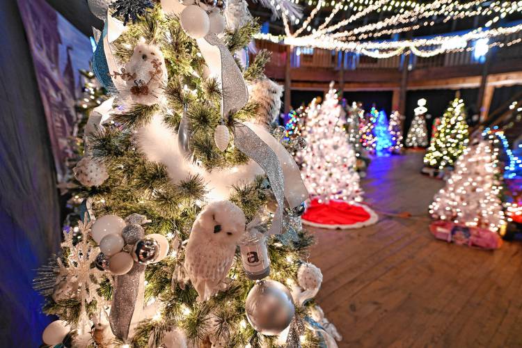 A detail shot of one of the trees available at the Festival of Trees at the Roundhouse at the Franklin County Fairgrounds in Greenfield.