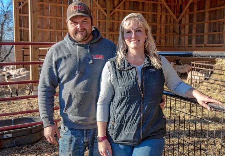 Tim and Kelly Kicza own and operate Hillside Farm in South Deerfield.