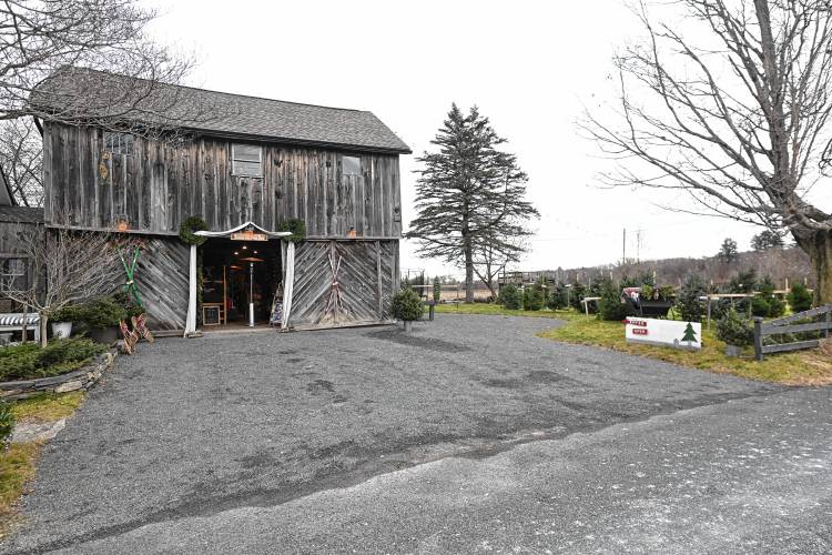 Buxton Christmas Barn on Cross Road in Northfield. 