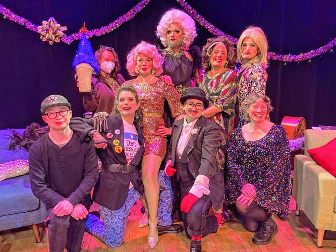 The cast of “Home for the Holi-gays” will perform at the Shea Theater Arts Center in Turners Falls on Friday, Dec. 6, and Saturday, Dec. 7.