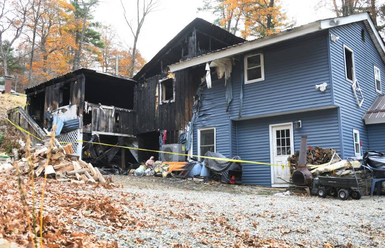 A fire heavily damaged a home at 15 Holly Ave. in Northfield on Oct. 26.