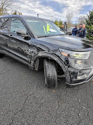 A New Hampshire teen was taken into custody on Monday morning after allegedly taking a parent’s vehicle from Hinsdale, attempting to hit police officers and causing property damage at Kringle Candle Co. in Bernardston.