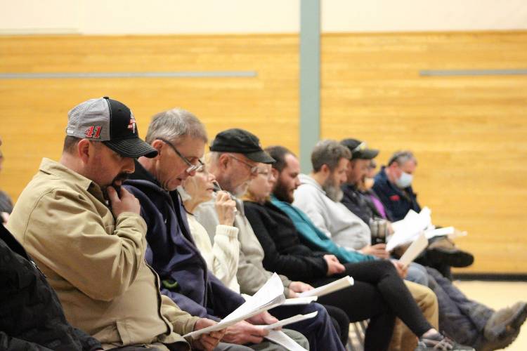 Voters at Warwick Special Town Meeting