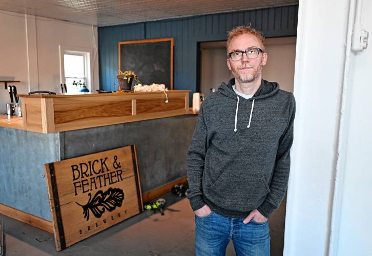 While Brick & Feather Brewery owner Lawrence George has closed his brick-and-mortar brewery on 11th Street in Turners Falls, he plans to work with Berkshire Brewing Co. in South Deerfield and Castle Island Brewing Co. in Norwood to continue brewing.